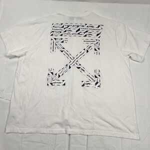 Off-White Cabin Baggage Tape Arrows White T-Shirt OMAA038S20185003 XXL